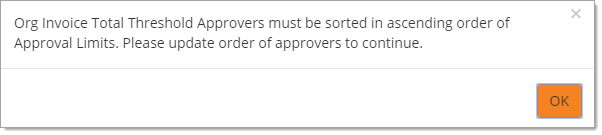 Invoice Approval Error